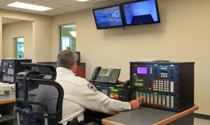 Security Guard at Mayfield Municipal Building